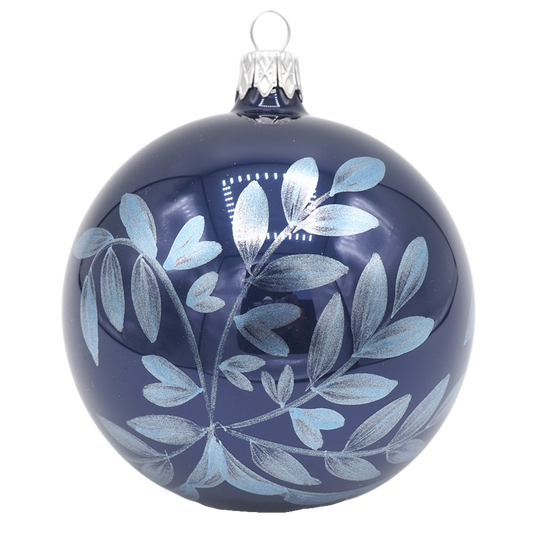 Glaskugel ALESSIA blau 8cm