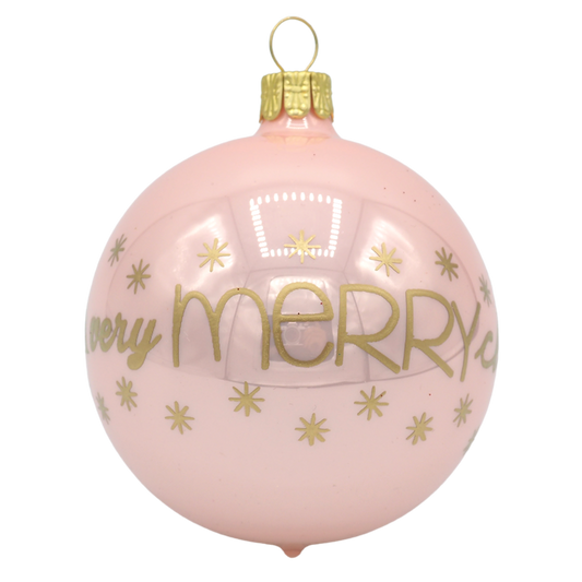 Glaskugel A VERRY MERRY CHRISTMAS 7cm