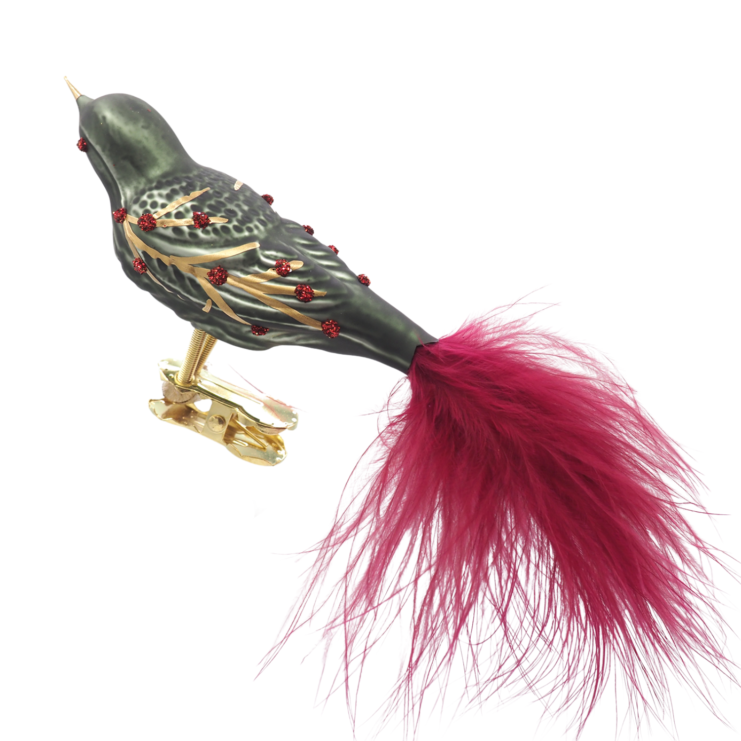 Glasvogel TANNE dunkelgrün