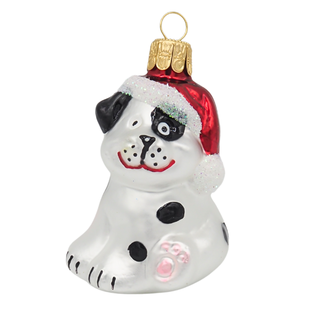 Weihnachtsform HUND mit Weihnachtsmütze