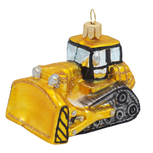 Weihnachtsform BULLDOZER gelb