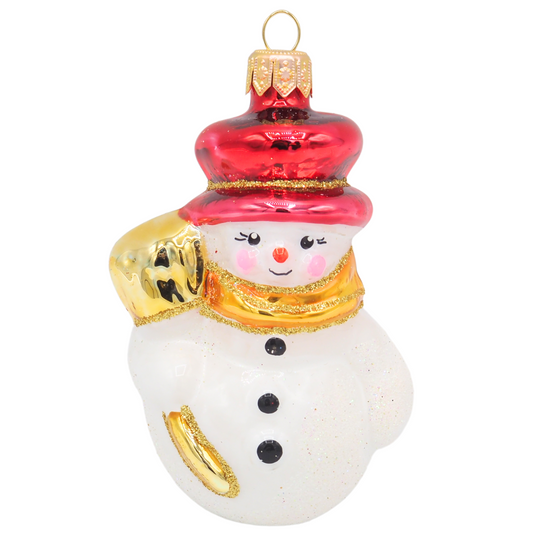 Schneemann mit Zylinder