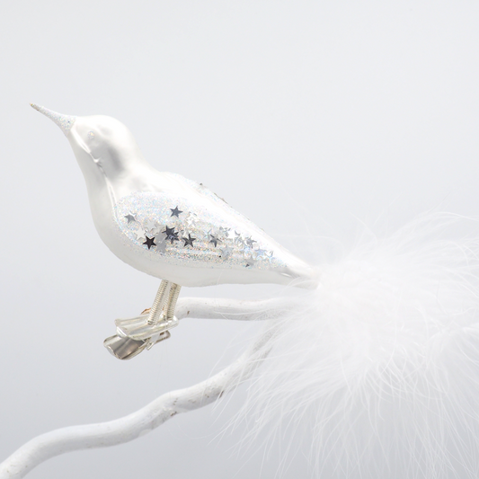 Glasvogel TWINKLE weiß