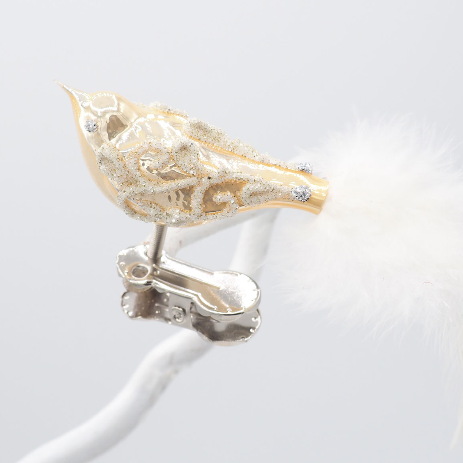 Glasvogel klein BOUGIE creme glanz