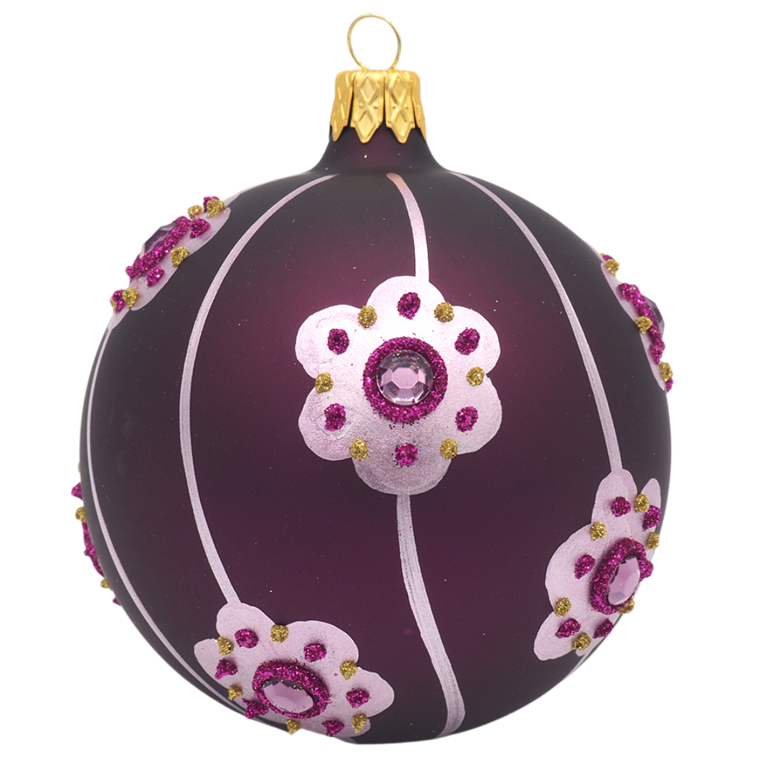 Glaskugel CLAIRE lila 8cm