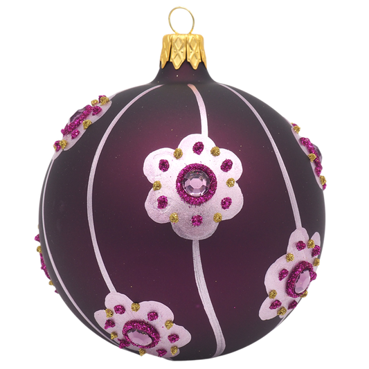 Glaskugel CLAIRE lila 8cm