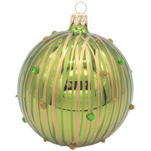 Glaskugel BAMBUS grün