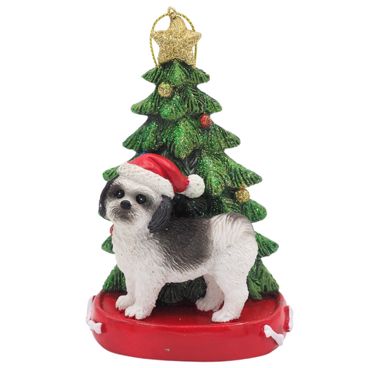 Acrylanhänger SHIH TZU mit Tanne