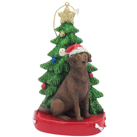 Acrylanhänger LABRADOR mit Tanne