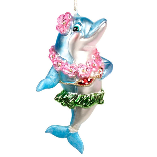 Goodwill Delfin mit Blüte