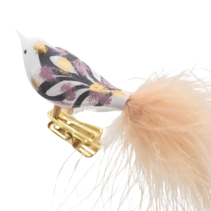 Glasvogel klein KITAH weiss