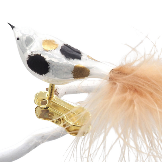 Glasvogel klein CHARLES weiss