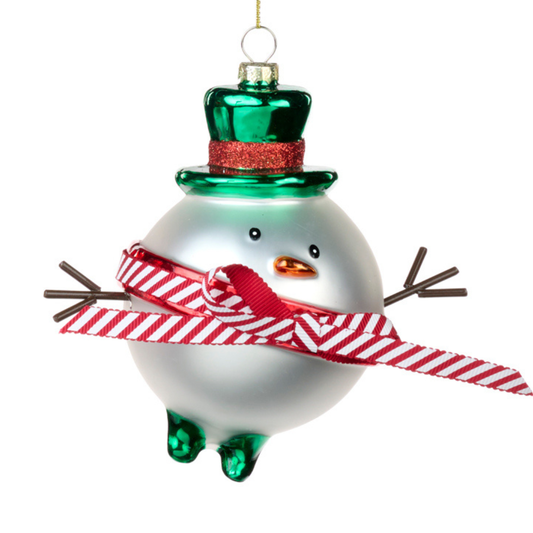 Schneemann Schleife Rot oder Grün · 15 cm