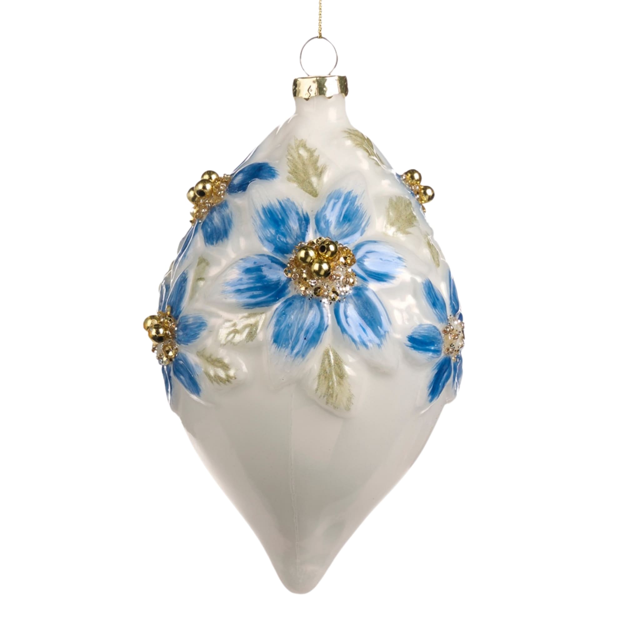 Tropfen Delft Blau Weiss · 10 cm